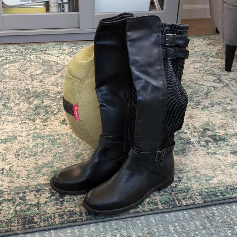 JustFab wide calf boots